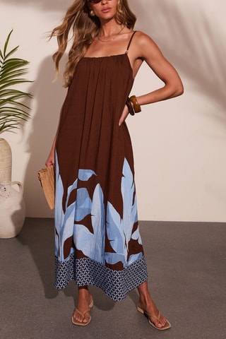 Robe longue - Marron