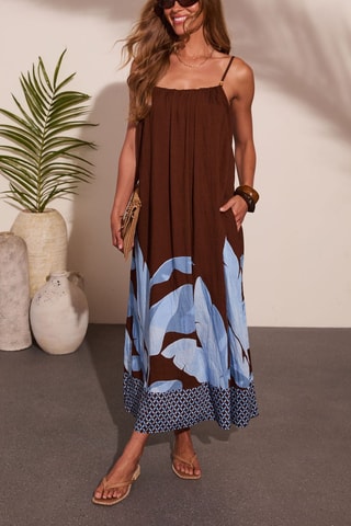 Robe longue - Marron