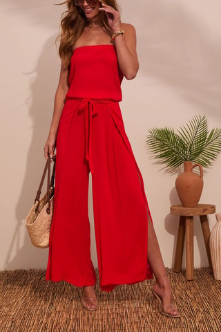 Combinaison bustier - Rouge