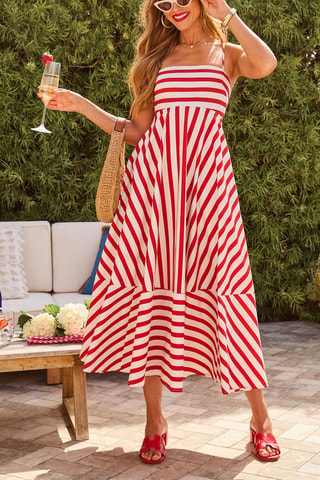 Robe midi - Rouge