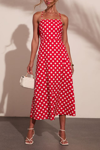 Robe midi - Rouge