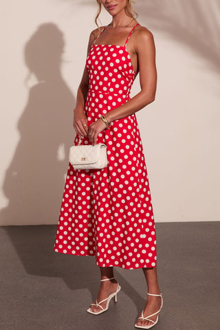 Robe midi - Rouge
