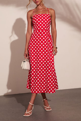 Robe midi - Rouge
