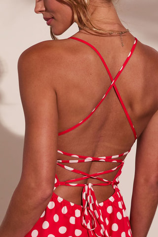 Robe midi - Rouge