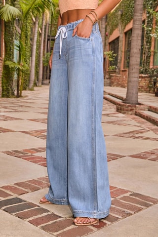 Jean taille haute - Bleu clair