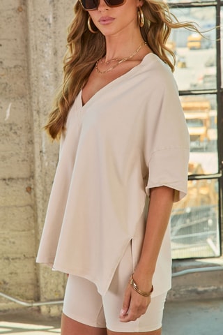 Top - Gris clair