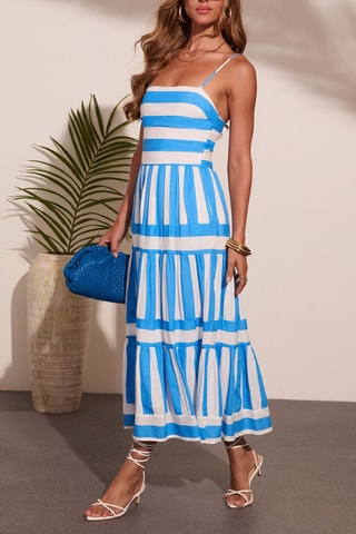 Robe longue - Bleu