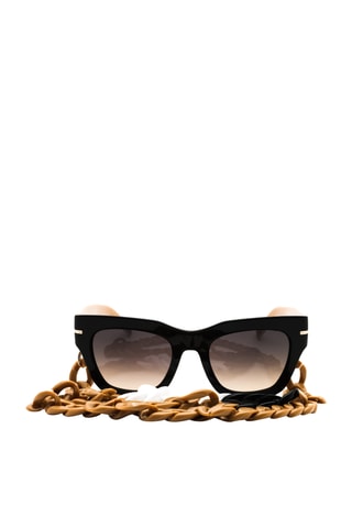 Lunettes de soleil femme - Catégorie 3 - Hugo Boss - Beige et noir