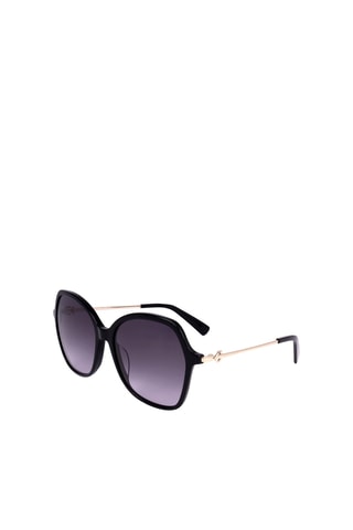 Lunettes de soleil femme - Catégorie 2 - Longchamp - Doré, gris et noir