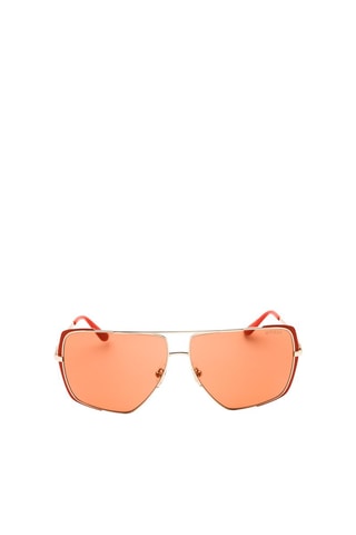 Lunettes de soleil femme - Verres effet miroir - Catégorie 3 - Guess - Doré et orange