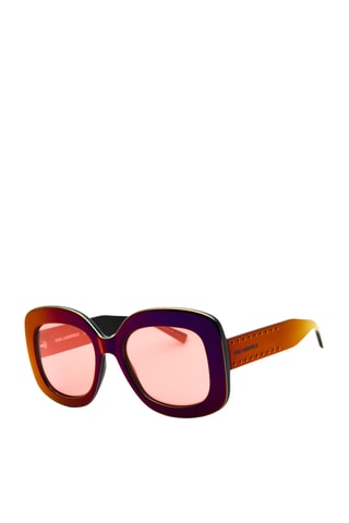 Lunettes de soleil femme - Verres effet miroir - Catégorie 3 - Karl Lagerfeld - Rouge