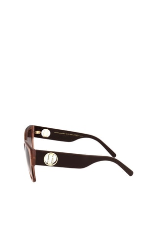 Lunettes de soleil femme - Catégorie 2 - Marc Jacobs - Marron et rouge