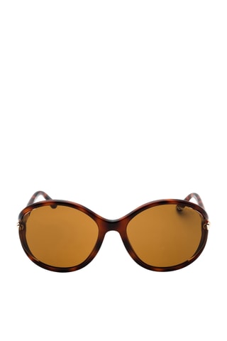 Lunettes de soleil femme - Verres effet miroir - Catégorie 3 - Tom Ford - Marron