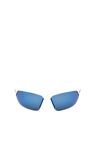 Lunettes de soleil - Verres effet miroir - Catégorie 3 - Homme - Nike - Blanc et gris