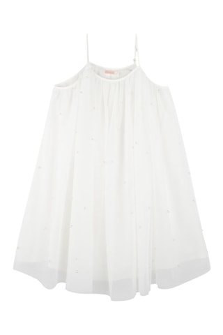 Vestido de gasa - Blanco