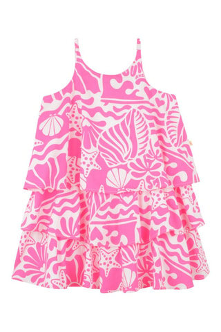 Vestido avolantado - Coral