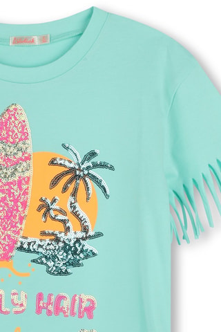 Vestido camiseta - Verde agua