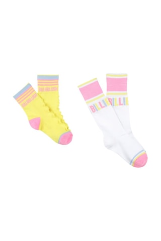 2 pares de calcetines - Blanco y rosa