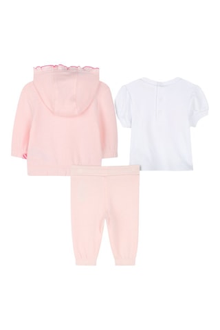 Conjunto de 3 piezas - Rosa y blanco