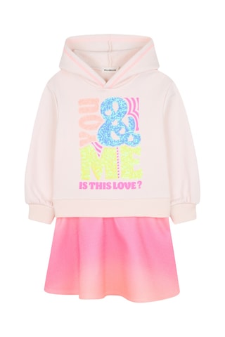 Vestido sudadera con capucha - Rosa