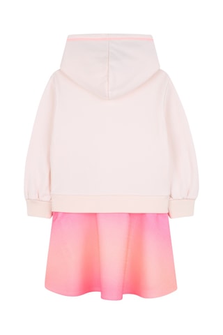 Vestido sudadera con capucha - Rosa