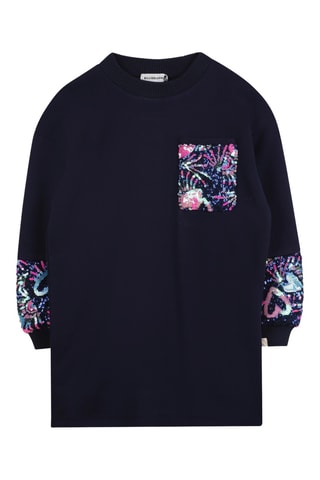 Vestido sudadera - Azul marino