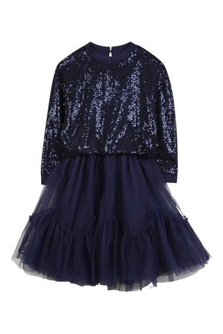 Vestido corto - Azul marino