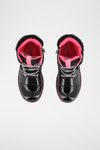 Botines con brillo - Negro