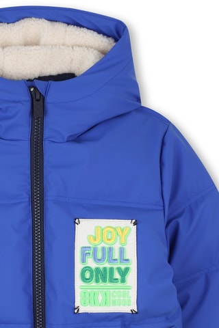 Anorak con capucha - Azul claro