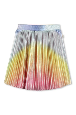 Falda plisada dip-dye - Multicolor