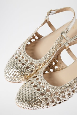 Ballerine in pelle di capra On The Guest Liste - Dorato