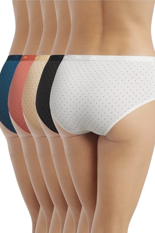 5 culotte Les Pockets Coton - Bianco e nero  - Dim