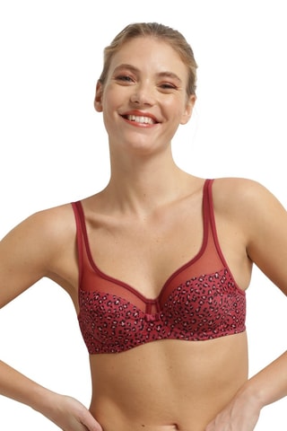Reggiseno Generous Classic - Rosso mattone e nero  - Dim