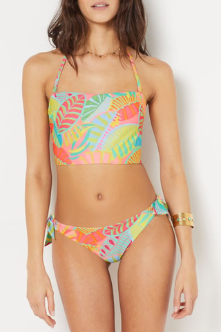 Reggiseno bikini Peachy - Corallo e giallo