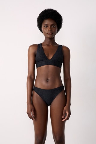 Reggiseno bikini Premiere - Argentato e nero