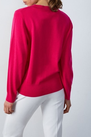 Maglia in lana Abstract Poetry - Fucsia