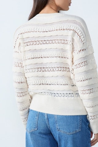 Maglia in lana Cowboy - Bianco