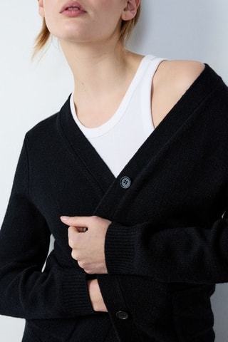 Cardigan in lana Essentiel - Nero