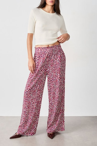 Pantaloni Vintage St Tropez - Bordeaux e bianco