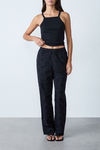 Pantaloni in sangallo Essentiel - Nero