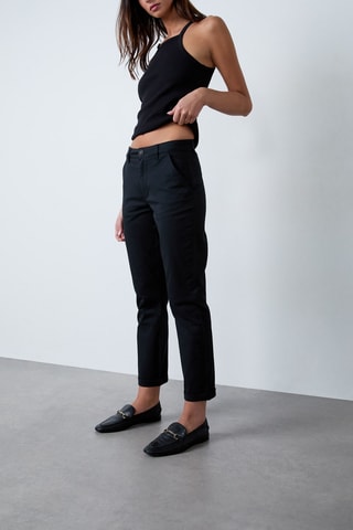 Pantaloni Chino - Nero