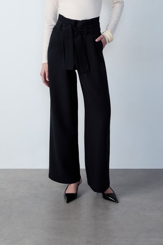 Pantaloni a vita alta Afternoon Light - Blu notte