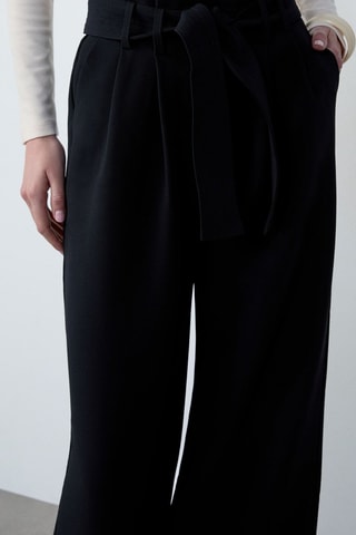 Pantaloni a vita alta Afternoon Light - Blu notte