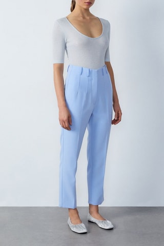 Pantaloni Essentiel - Celeste