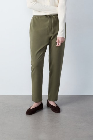 Pantaloni Essentiel - Verde oliva
