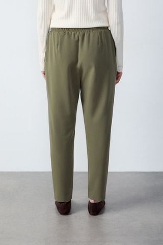 Pantaloni Essentiel - Verde oliva