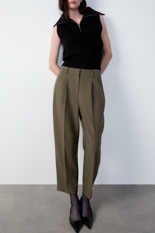 Pantaloni Essentiel - Verde scuro