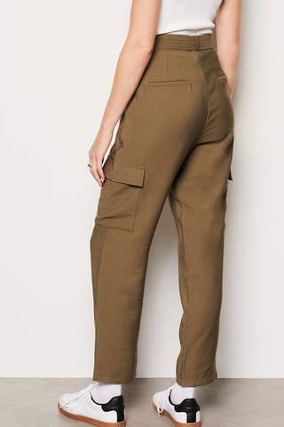 Pantaloni a vita alta Boulevard Saint Germain - Kaki