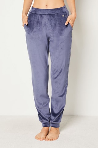 Pantaloni sportivi in velluto Loeva - Navy