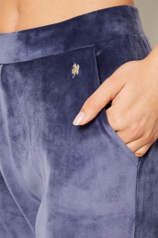 Pantaloni sportivi in velluto Loeva - Navy